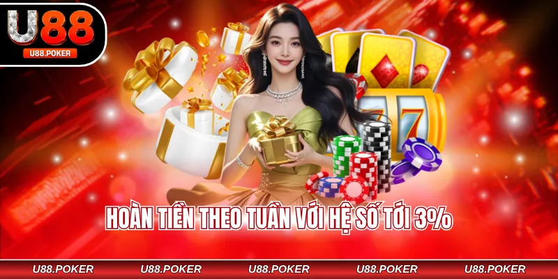 Hoàn tiền theo tuần với hệ số tới 3%