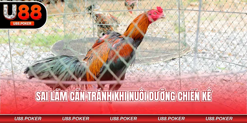 Sai lầm cần tránh khi nuôi dưỡng chiến kê