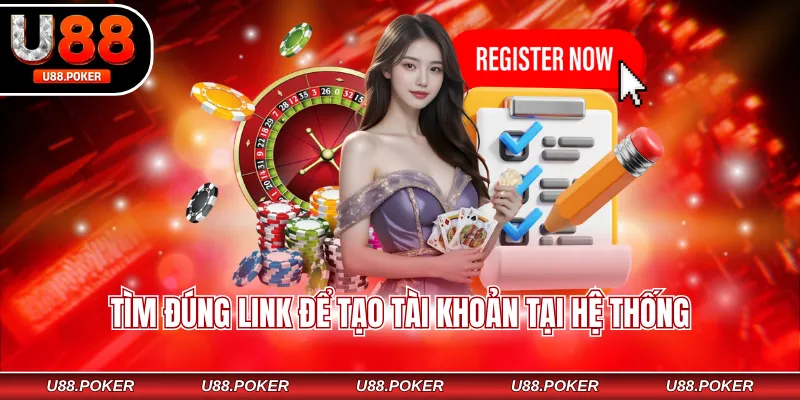 Tìm đúng link để tạo tài khoản tại hệ thống